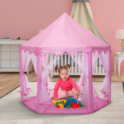 粉色儿童公主帐篷