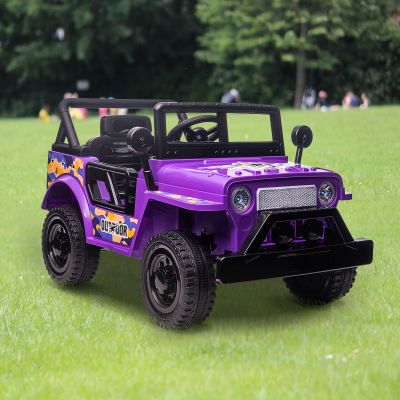 12V紫色高门吉普车