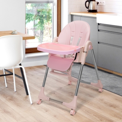 儿童餐椅-粉色