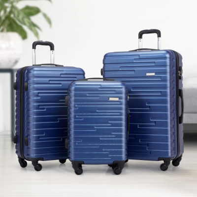 行李箱三件套-宝蓝色